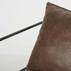 Maisons Du Monde Fauteuils Fauteuil Marron Vieilli Et Métal Noir -Chaise Soldes Magasin fauteuil marron vieilli et metal noir 1000 0 16 187017 4