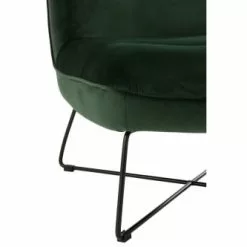 Hellin Fauteuils Fauteuil Moderne En Tissu Et Métal -Chaise Soldes Magasin fauteuil moderne en tissu et metal 5