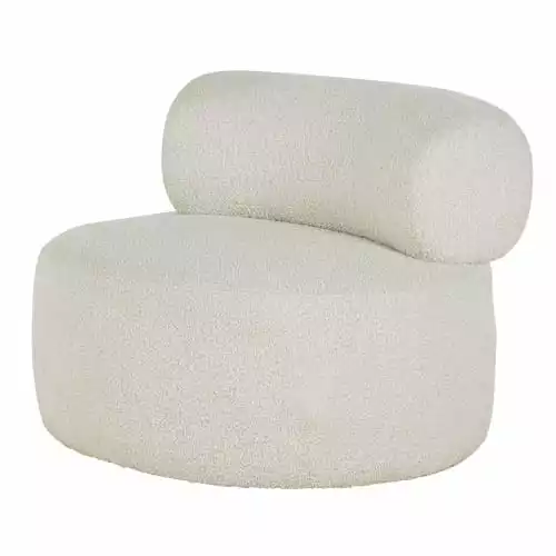 Maisons Du Monde Fauteuils Fauteuil Pivotant à Bouclettes Gris Clair 2 Maisons Du Monde Fauteuils Fauteuil Pivotant à Bouclettes Gris Clair – Image 2