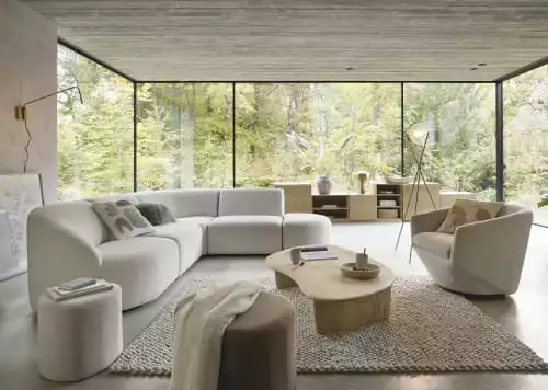 Maisons Du Monde Fauteuils Fauteuil Pivotant Blanc Chiné Et Pin 6 Maisons Du Monde Fauteuils Fauteuil Pivotant Blanc Chiné Et Pin – Image 6