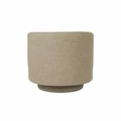 Now’s Home Fauteuils Fauteuil Pivotant En Lin Beige -Chaise Soldes Magasin fauteuil pivotant en lin beige 5