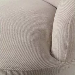 Mathi Design Fauteuils Fauteuil Pivotant En Velours Naturel -Chaise Soldes Magasin fauteuil pivotant en velours naturel 3