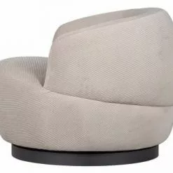 Mathi Design Fauteuils Fauteuil Pivotant En Velours Naturel -Chaise Soldes Magasin fauteuil pivotant en velours naturel 5