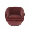Maisons Du Monde Fauteuils Fauteuil Pivotant En Velours Terracotta