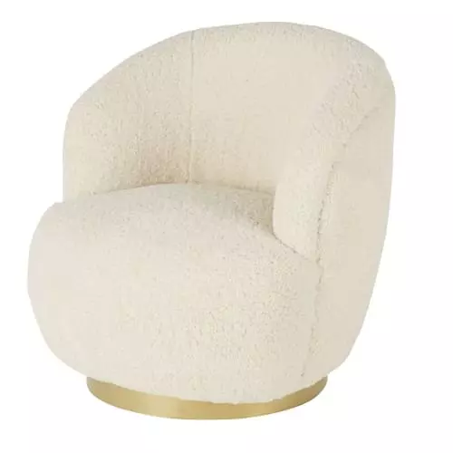 Maisons Du Monde Fauteuils Fauteuil Pivotant Imitation Fourrure écrue 1 Maisons Du Monde Fauteuils Fauteuil Pivotant Imitation Fourrure écrue
