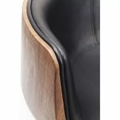 Kare Design Fauteuils Fauteuil Pivotant Noir Et Marron -Chaise Soldes Magasin fauteuil pivotant noir et marron 3