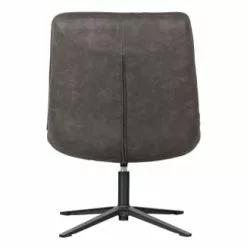 Woood Fauteuils Fauteuil Pivotante Aspect Cuir PU Noir -Chaise Soldes Magasin fauteuil pivotante aspect cuir pu noir 4