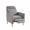 Baita Fauteuils Fauteuil Relax En Tissu 1 Place Gris