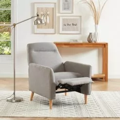 Baita Fauteuils Fauteuil Relax En Tissu 1 Place Gris -Chaise Soldes Magasin fauteuil relax en tissu 1 place gris 2