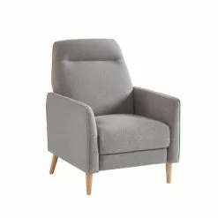 Baita Fauteuils Fauteuil Relax En Tissu 1 Place Gris -Chaise Soldes Magasin fauteuil relax en tissu 1 place gris 3