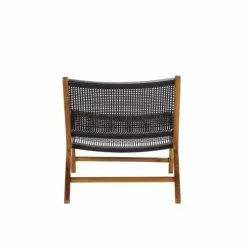 Bois Dessus Bois Dessous Fauteuils Fauteuil Relax Tissage Et Teck -Chaise Soldes Magasin fauteuil relax tissage et teck 4
