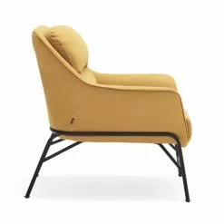 TEULAT Fauteuils Fauteuil Rembourré En Moutarde Et Pied En Métal 9 TEULAT Fauteuils Fauteuil Rembourré En Moutarde Et Pied En Métal -Chaise Soldes Magasin fauteuil rembourre en moutarde et pied en metal 3