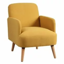 Altobuy Fauteuils Fauteuil Rembourré Tissu Rose -Chaise Soldes Magasin fauteuil rembourre tissu jaune 1