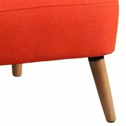 Altobuy Fauteuils Fauteuil Rembourré Tissu Orange -Chaise Soldes Magasin fauteuil rembourre tissu orange 2