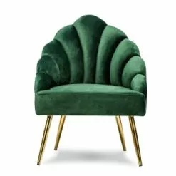 Nordlys Fauteuils Fauteuil Retro En Métal Et Velours Vert 8 Nordlys Fauteuils Fauteuil Retro En Métal Et Velours Vert -Chaise Soldes Magasin fauteuil retro en metal et velours vert 2