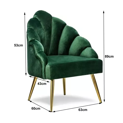Nordlys Fauteuils Fauteuil Retro En Métal Et Velours Vert 5 Nordlys Fauteuils Fauteuil Retro En Métal Et Velours Vert – Image 5