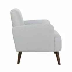 Drawer Fauteuils Fauteuil Rétro En Tissu Chiné Et Pieds Bois Foncé Naturel Chiné -Chaise Soldes Magasin fauteuil retro en tissu chine et pieds bois fonce naturel chine 2