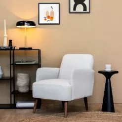 Drawer Fauteuils Fauteuil Rétro En Tissu Chiné Et Pieds Bois Foncé Naturel Chiné -Chaise Soldes Magasin fauteuil retro en tissu chine et pieds bois fonce naturel chine 5