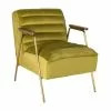 Mathi Design Fauteuils Fauteuil Retro En Velours Vert