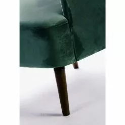Drawer Fauteuils Fauteuil Rétro Velours Vert Forêt -Chaise Soldes Magasin fauteuil retro velours vert foret 2