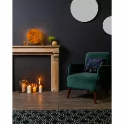 Drawer Fauteuils Fauteuil Rétro Velours Vert Forêt -Chaise Soldes Magasin fauteuil retro velours vert foret 3