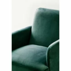 Drawer Fauteuils Fauteuil Rétro Velours Vert Forêt -Chaise Soldes Magasin fauteuil retro velours vert foret 4