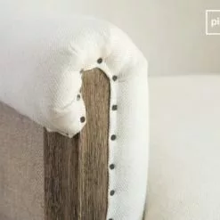 PIB Fauteuils Fauteuil Rond En Tissu Beige -Chaise Soldes Magasin fauteuil rond en tissu beige 5