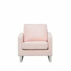 Beliani Fauteuils Fauteuil Rose -Chaise Soldes Magasin fauteuil rose 2