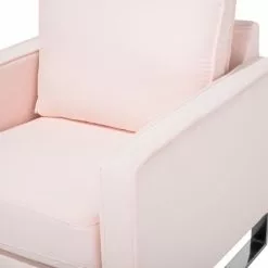 Beliani Fauteuils Fauteuil Rose -Chaise Soldes Magasin fauteuil rose 5