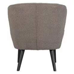 Woood Fauteuils Fauteuil Salon En Tissu Super Doux Boue -Chaise Soldes Magasin fauteuil salon en tissu super doux boue 3