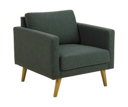 Meubles & Design Fauteuils Fauteuil Scandinave En Tissu Pieds Bois 3 Meubles & Design Fauteuils Fauteuil Scandinave En Tissu Pieds Bois – Image 3