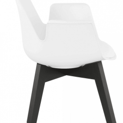 Kokoon Design Fauteuils Fauteuil Scandinave Rembourré Assise Blanc Pieds Noir 8 Kokoon Design Fauteuils Fauteuil Scandinave Rembourré Assise Blanc Pieds Noir -Chaise Soldes Magasin fauteuil scandinave rembourre assise blanc pieds noir 1