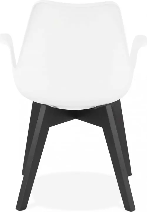 Kokoon Design Fauteuils Fauteuil Scandinave Rembourré Assise Blanc Pieds Noir 5 Kokoon Design Fauteuils Fauteuil Scandinave Rembourré Assise Blanc Pieds Noir – Image 5