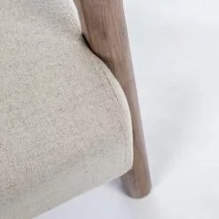 Mathi Design Fauteuils Fauteuil Scandinave Tissu Crème -Chaise Soldes Magasin fauteuil scandinave tissu creme 3