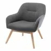 Moloo Fauteuils Fauteuil Scandinave Tissu Gris Pieds Bois