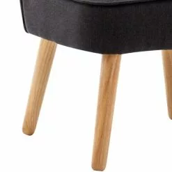 Moloo Fauteuils Fauteuil Scandinave Tissu Gris Pieds Bois -Chaise Soldes Magasin fauteuil scandinave tissu gris pieds bois 11