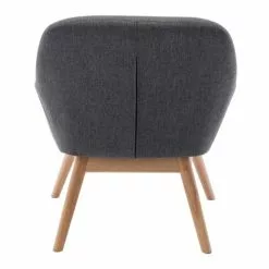 Moloo Fauteuils Fauteuil Scandinave Tissu Gris Pieds Bois -Chaise Soldes Magasin fauteuil scandinave tissu gris pieds bois 2