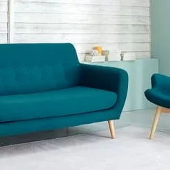 Maisons Du Monde Fauteuils Fauteuil Style Scandinave Bleu Pétrole -Chaise Soldes Magasin fauteuil style scandinave bleu petrole 1000 11 24 155578 16
