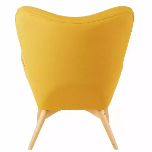 Maisons Du Monde Fauteuils Fauteuil Style Scandinave Jaune 4 Maisons Du Monde Fauteuils Fauteuil Style Scandinave Jaune – Image 4