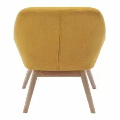 Moloo Fauteuils Fauteuil Tissu Curry Pieds Bois -Chaise Soldes Magasin fauteuil tissu curry pieds bois 2