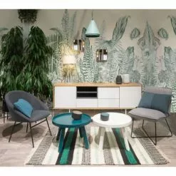 Zago Fauteuils Fauteuil Tissu Et Métal Gris Clair Design -Chaise Soldes Magasin fauteuil tissu et metal gris clair design 2