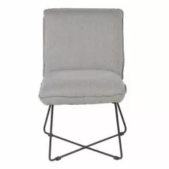 Zago Fauteuils Fauteuil Tissu Et Métal Gris Clair Design