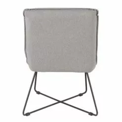 Zago Fauteuils Fauteuil Tissu Et Métal Gris Clair Design -Chaise Soldes Magasin fauteuil tissu et metal gris clair design 5