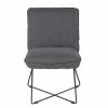 Zago Fauteuils Fauteuil Tissu Et Métal Gris Foncé Design