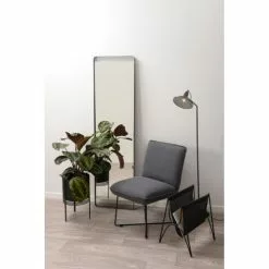 Zago Fauteuils Fauteuil Tissu Et Métal Gris Foncé Design -Chaise Soldes Magasin fauteuil tissu et metal gris fonce design 2