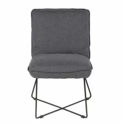 Zago Fauteuils Fauteuil Tissu Et Métal Gris Foncé Design