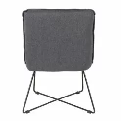 Zago Fauteuils Fauteuil Tissu Et Métal Gris Foncé Design -Chaise Soldes Magasin fauteuil tissu et metal gris fonce design 5