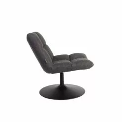 Dutchbone Fauteuils Fauteuil Tissu Pivotant Lounge Gris Anthracite -Chaise Soldes Magasin fauteuil tissu pivotant lounge gris anthracite 5