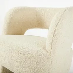 Maisons Du Monde Fauteuils Fauteuil Tripode à Bouclettes Blanches -Chaise Soldes Magasin fauteuil tripode a bouclettes blanches 1000 16 29 209949 4