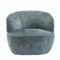 Signature Fauteuils Fauteuil Ultra Moelleux Avec Structure Métal Bleu Océan - L83 Cm